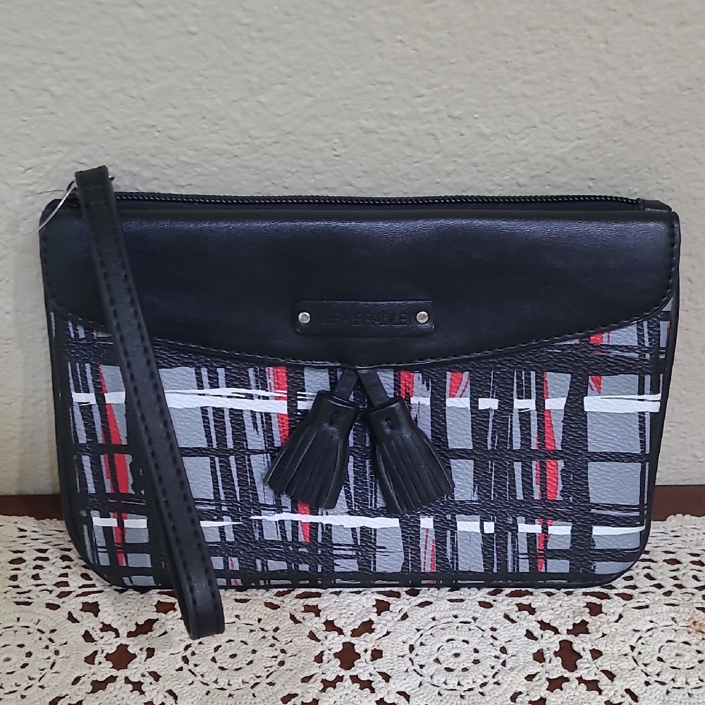 Vera Bradley Stylish Black and Red Wristlet